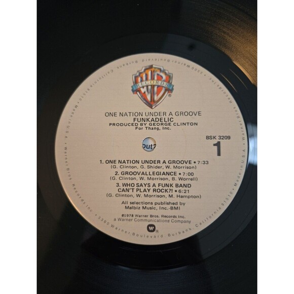 "One Nation Under a Groove," released in 1978 by Warner Bros. Records - Picture 9 of 11